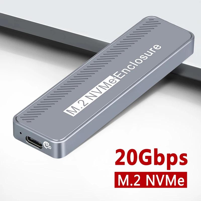 USB 3.2 C Ÿ NVME SSD Ŭ, 2230, 2242, 2260/2280 NVME SSD, M, B + M Ű  ̽ ڽ, 20Gbps M.2 NVME Ŭ